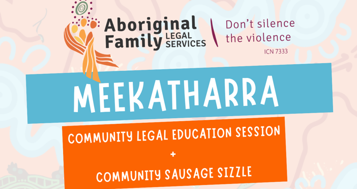 AFLS Community Legal Education and Sausage Sizzle
