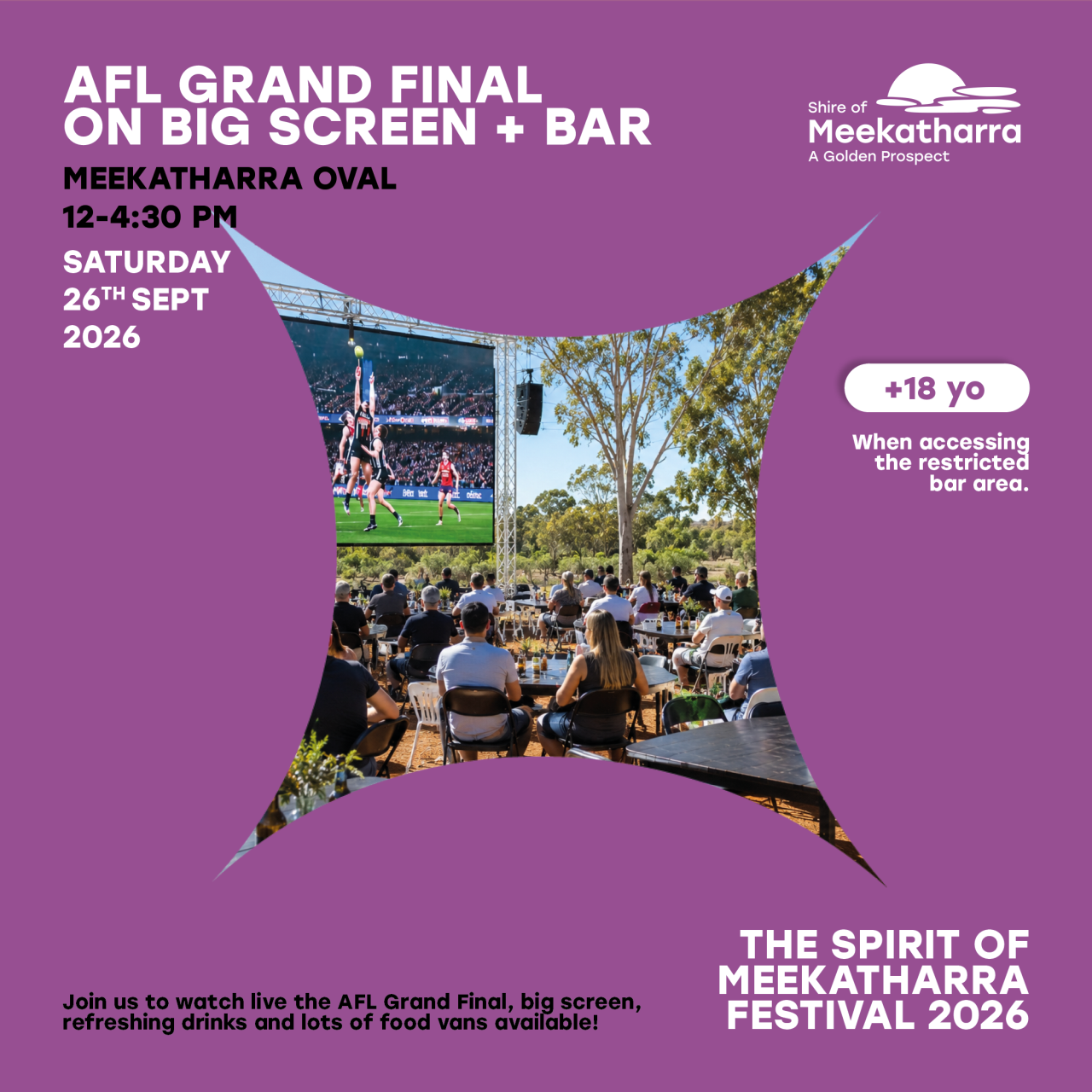 AFL Grand Final on the big screen + Bar